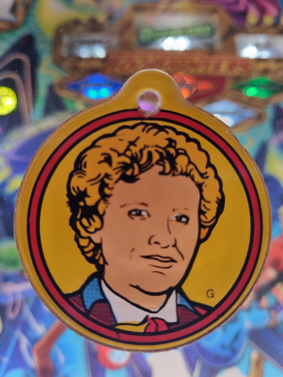 Dr Who Key Tag #6 Colin Baker