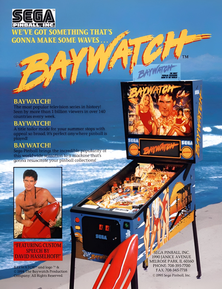 Baywatch flyer (Sega)