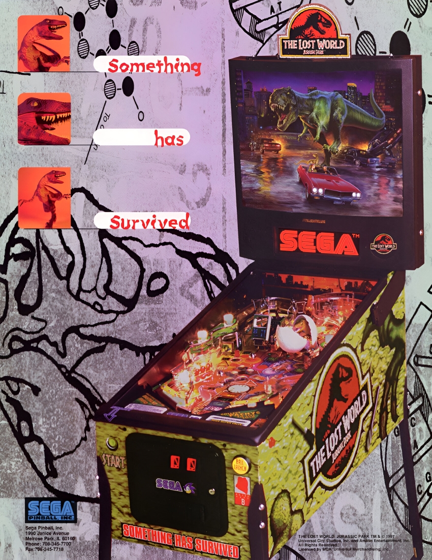 Lost World Jurassic Park flyer (Sega)