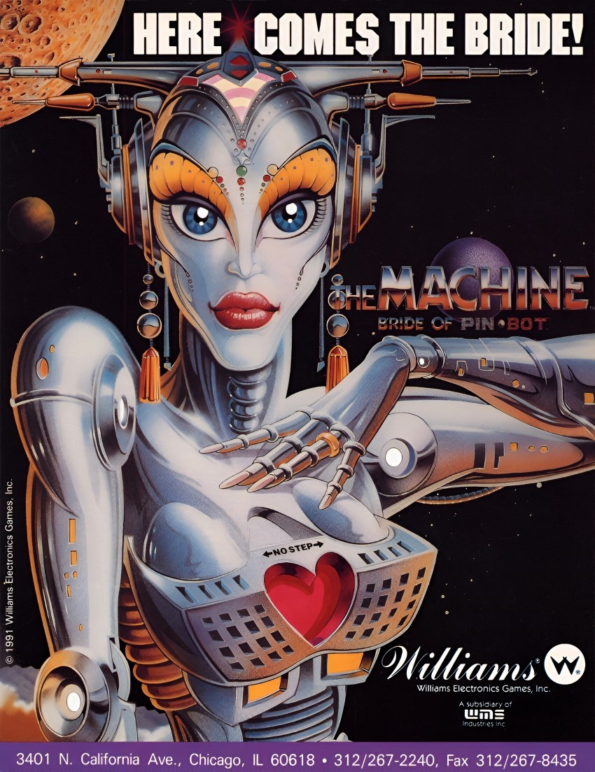 The Machine: Bride of Pinbot Flyer (Williams)