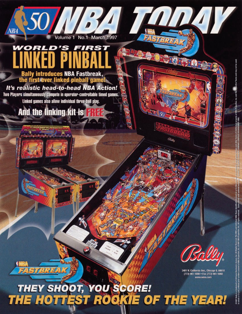 NBA Fastbreak Flyer (Bally) [Linked Pinball Version]