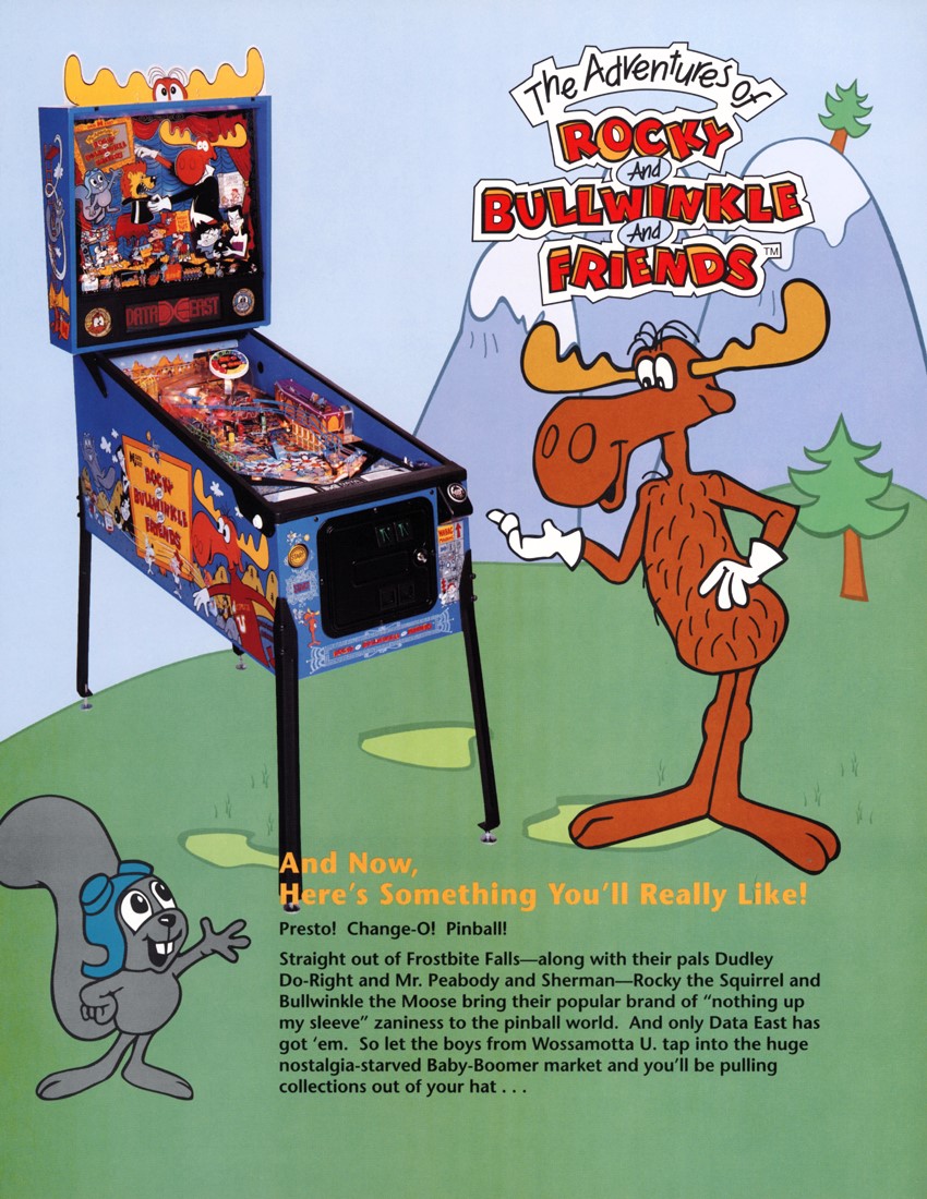 Rocky and Bullwinkle flyer (Data East)