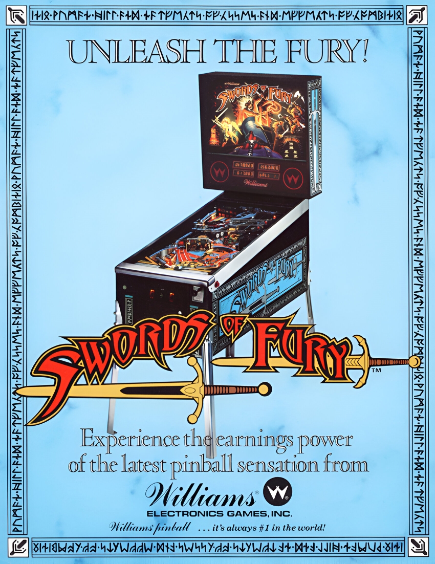 Swords of Fury flyer (Williams)