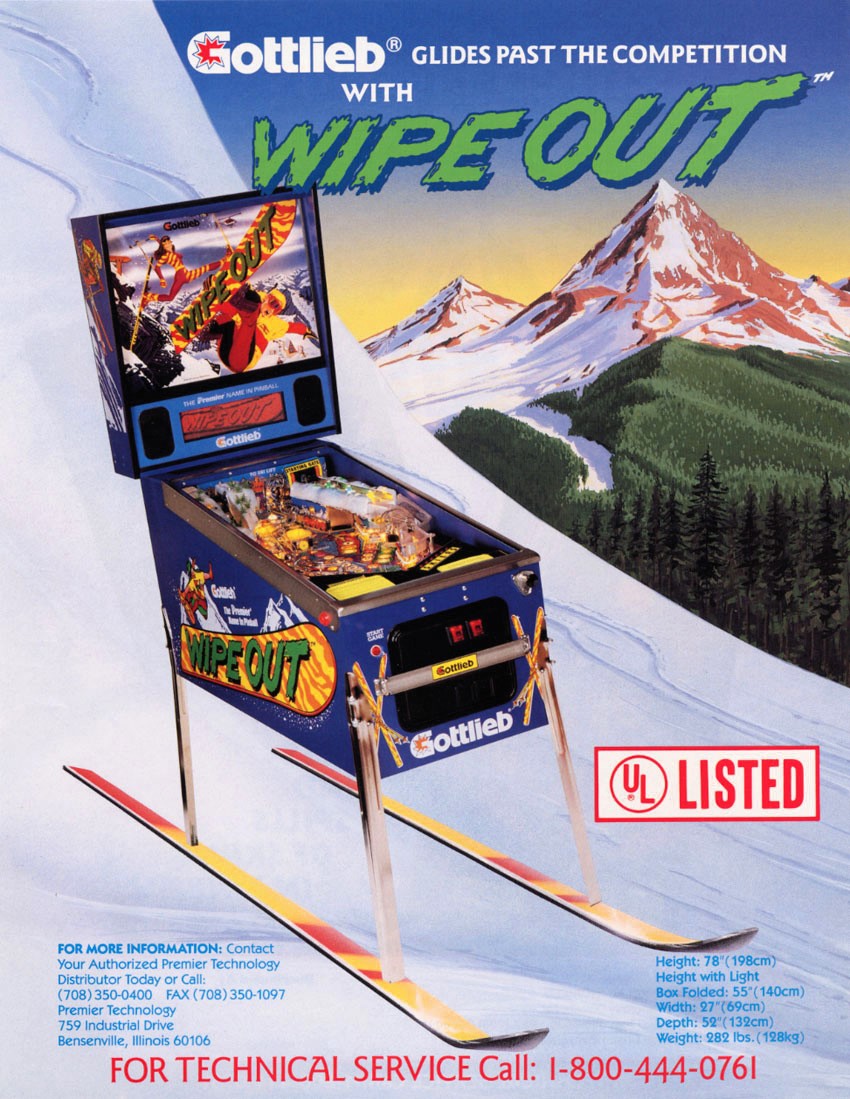 Wipe Out Flyer (Gottlieb)