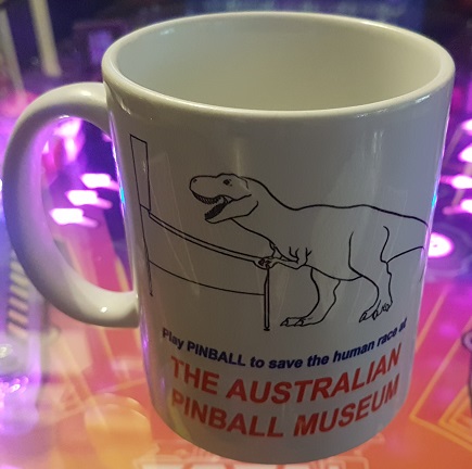 APM Mug - Dinosaurs Didnt Play Pinball